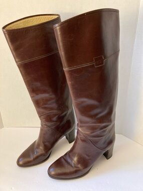 Classic Women's  By Maxi 2452 women Tall Leather Riding Boots size 6